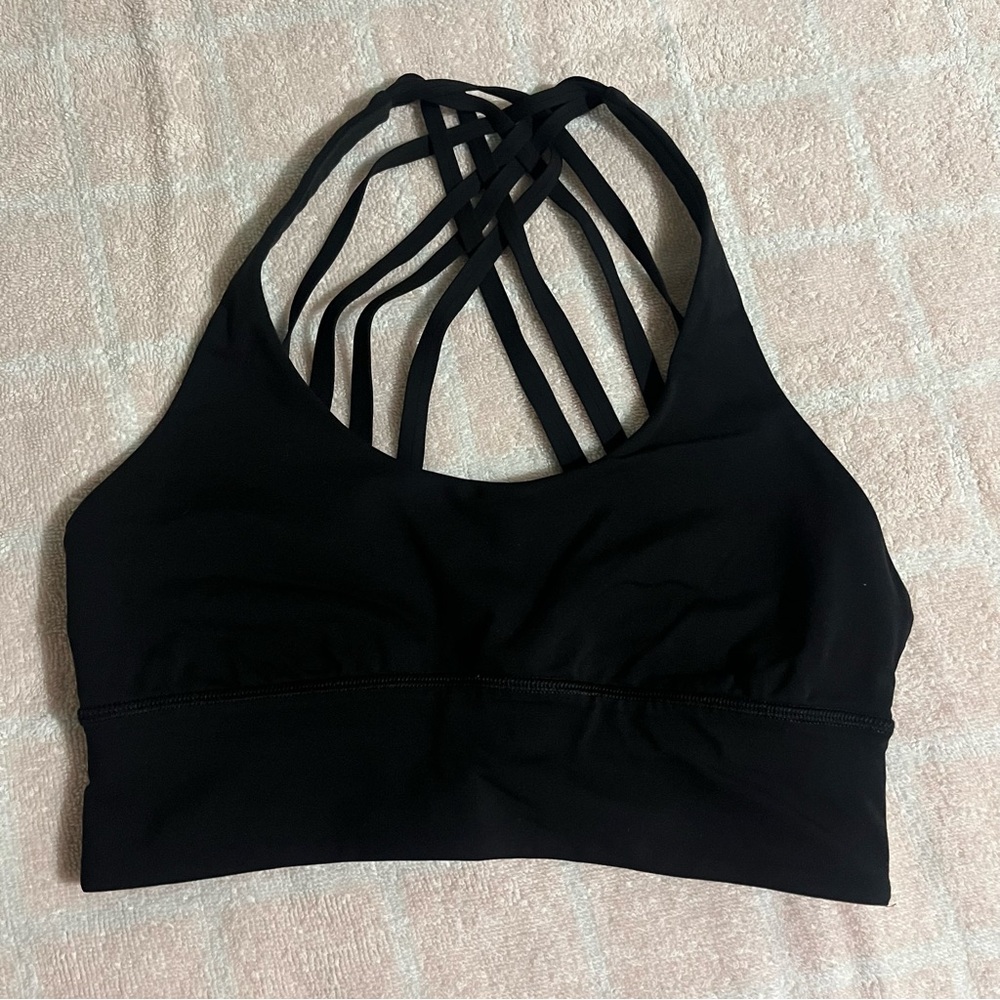 Lululemon Athletica Black Crisscross Sports Bra Excellent Condition!